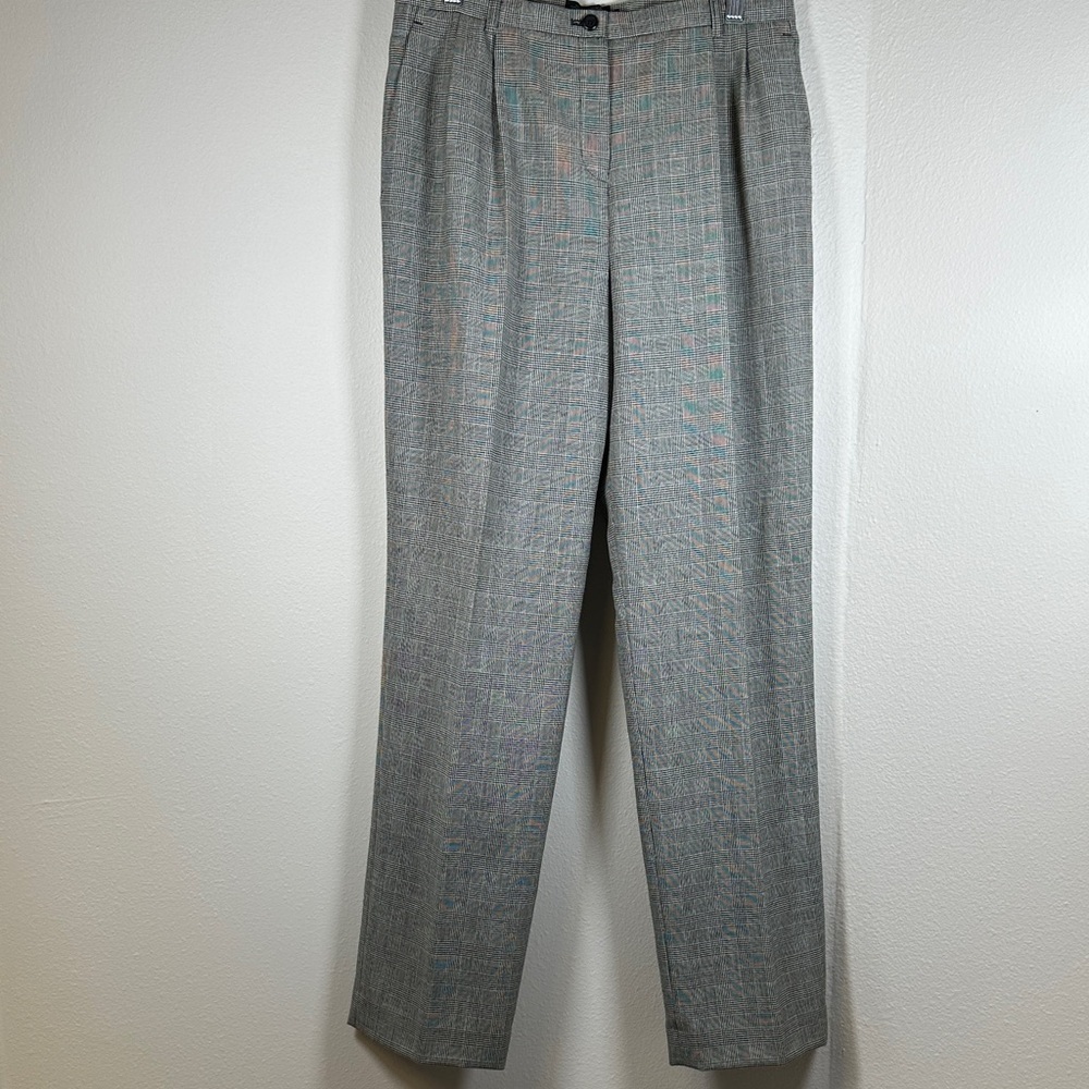 Pendleton Gray Pleated Wool Dress Pants Womens Size 10 100% Virgin Wool Classic